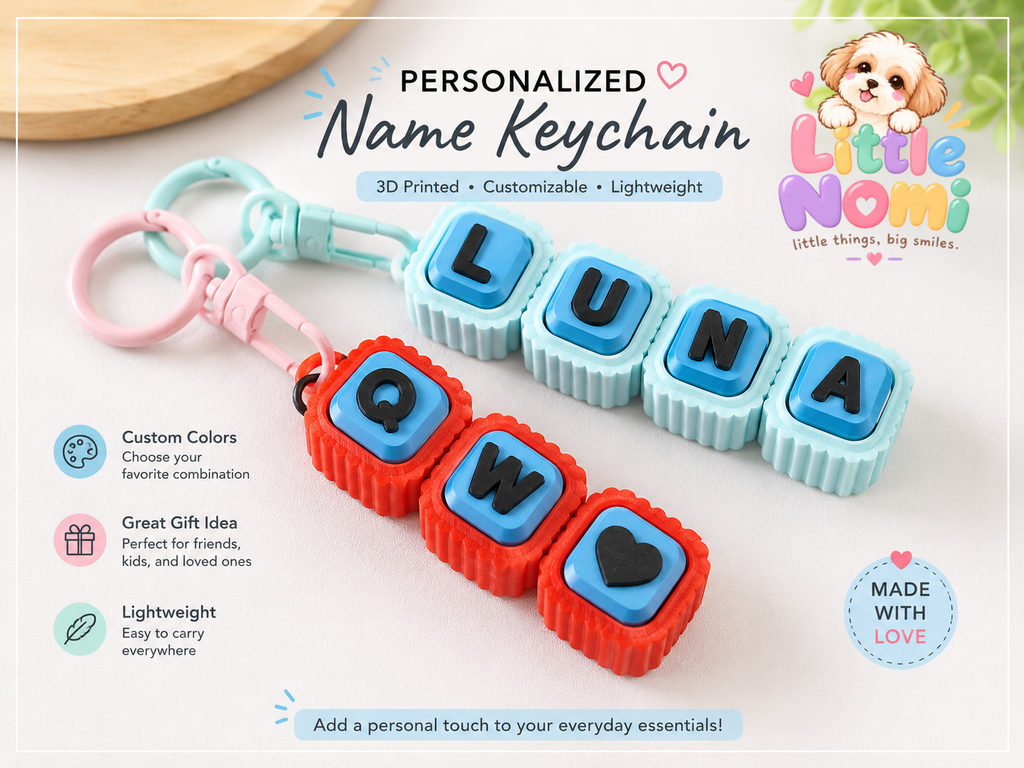 Name Clickers Keychain