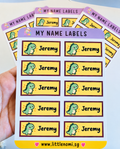 Name Stickers Sheet