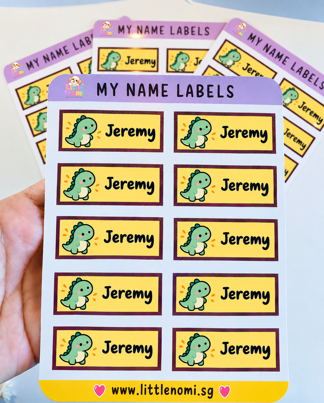 Name Stickers Sheet
